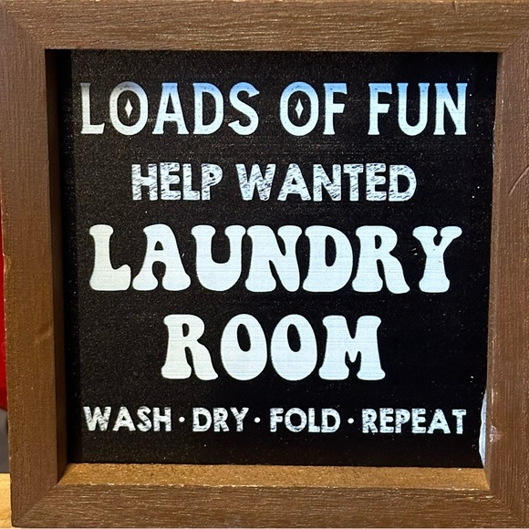 NWT Loads of Laundry Block Sign - Picture 3 of 3